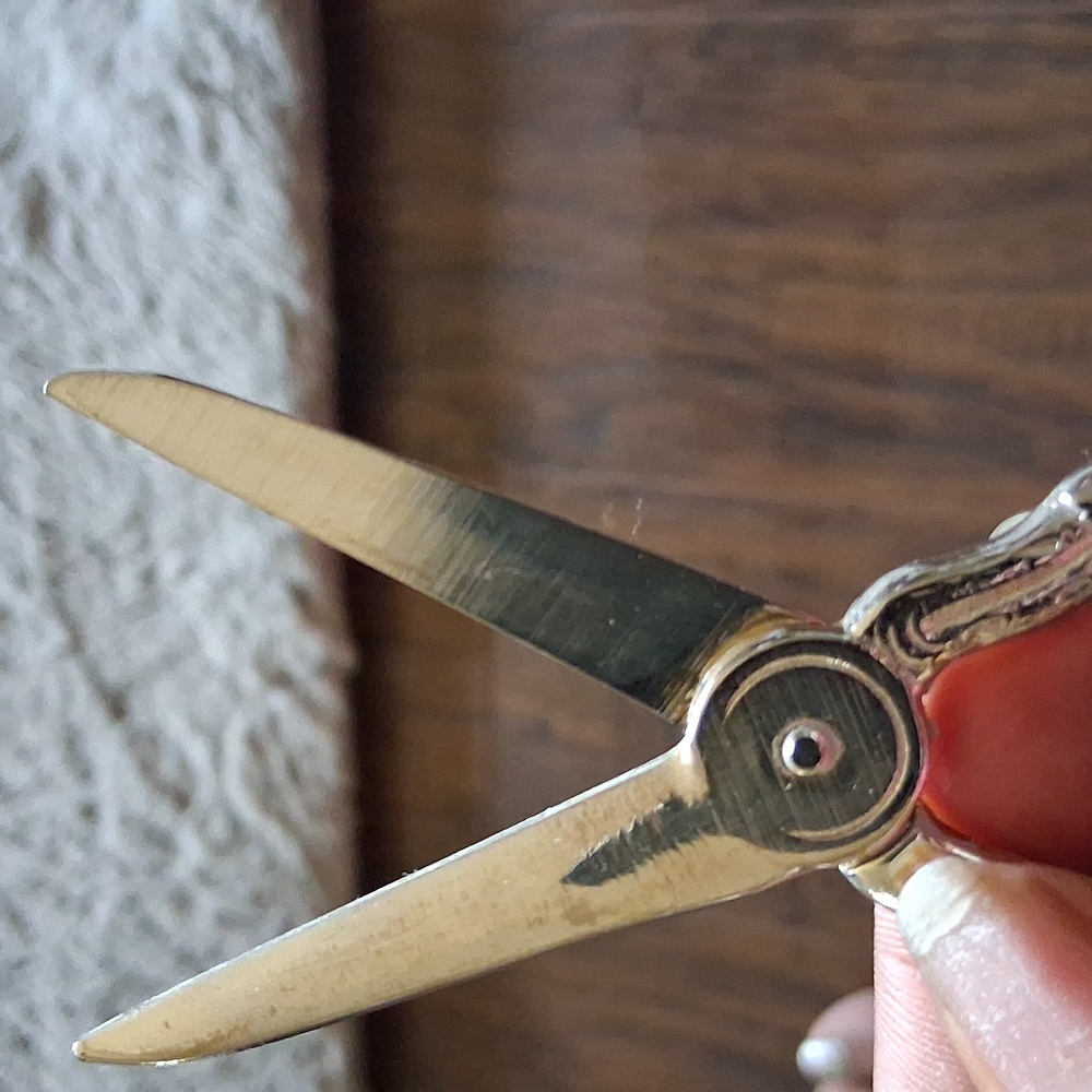Vintage Silver Plated Grape Shears Scissors - Picture 2 of 3